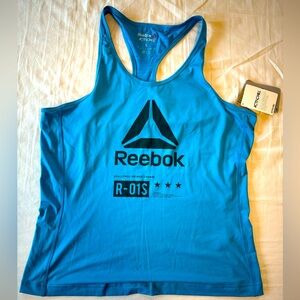 Teal Reebok athletic tank top